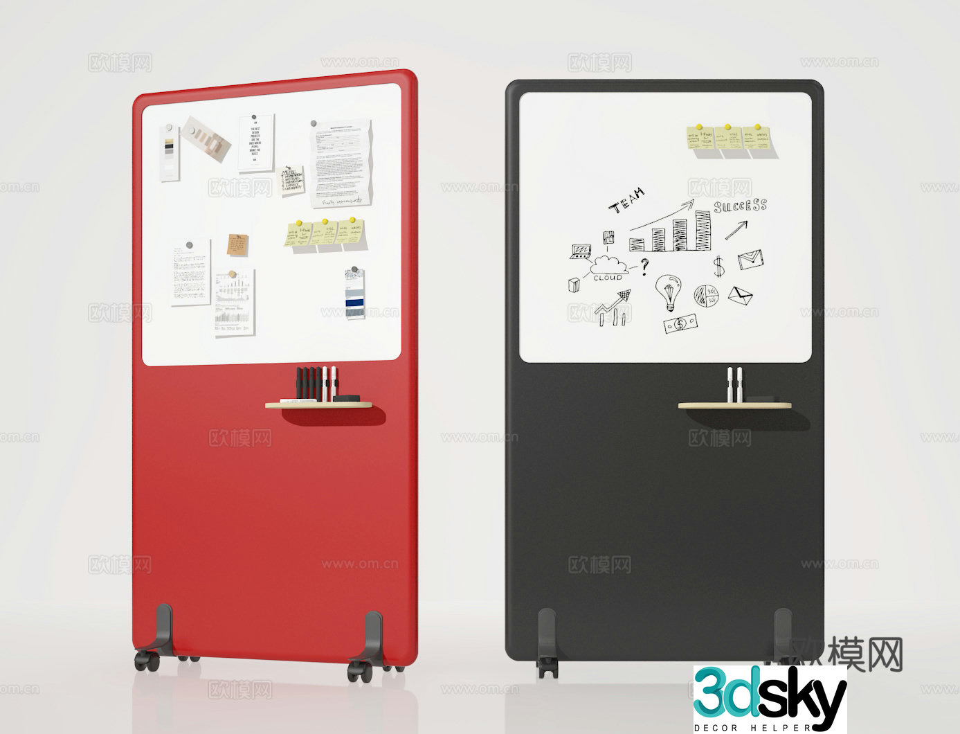 Mobile artboard 3d model