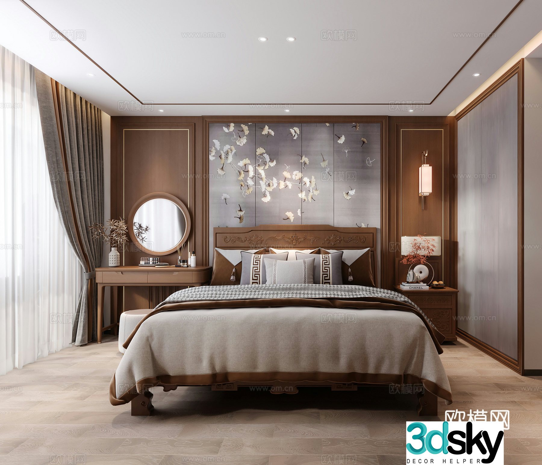 Elderly room master bedroom elder room 3d model