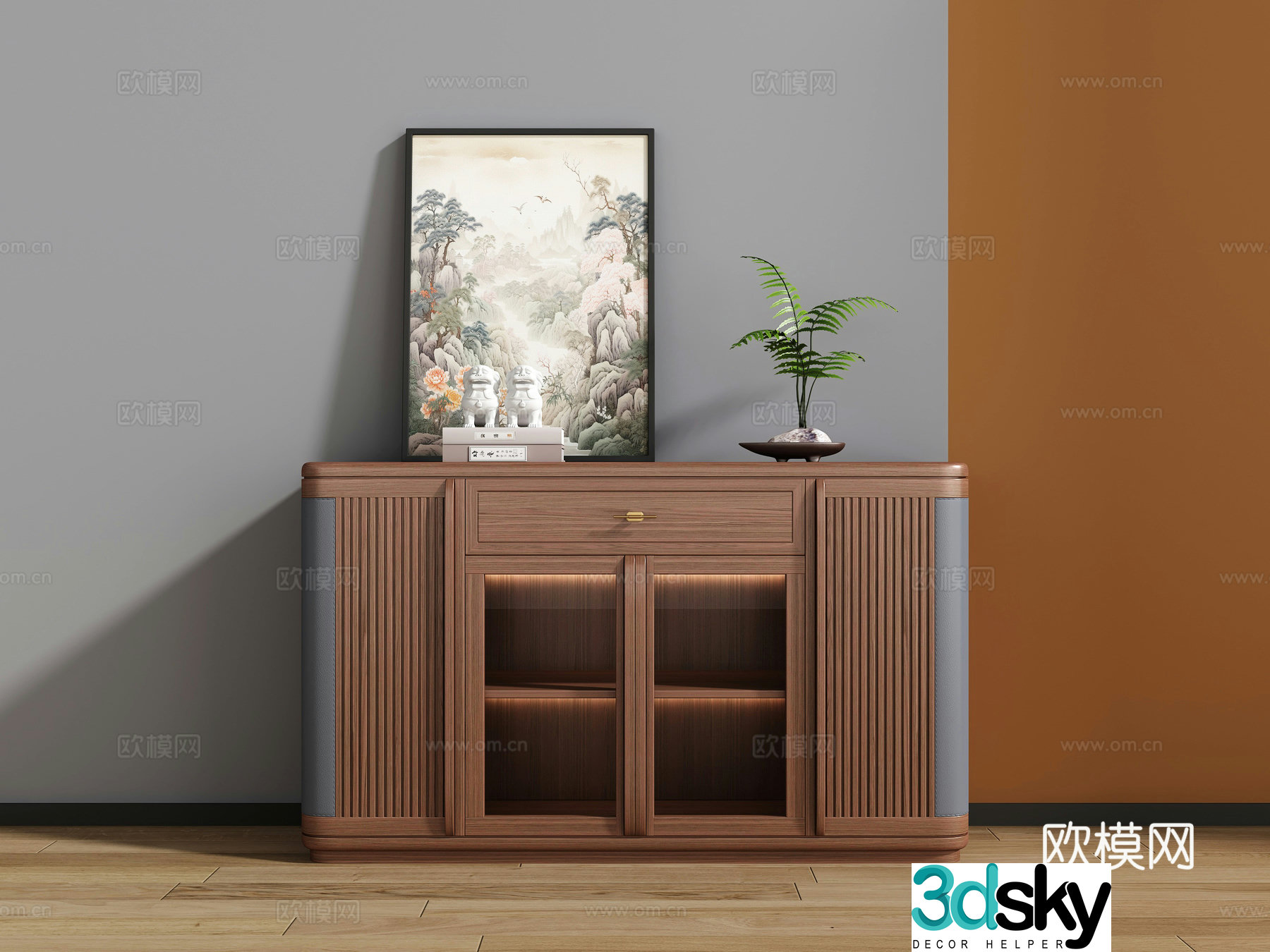 New Chinese sideboard 3D model