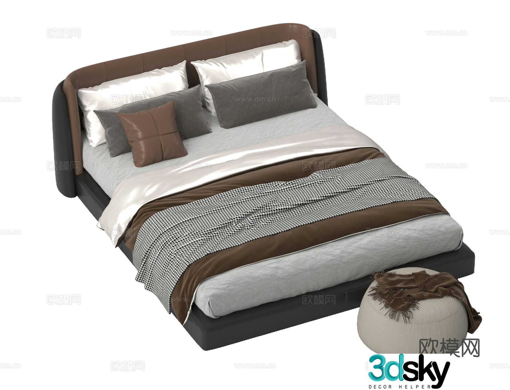 Double bed 3D model