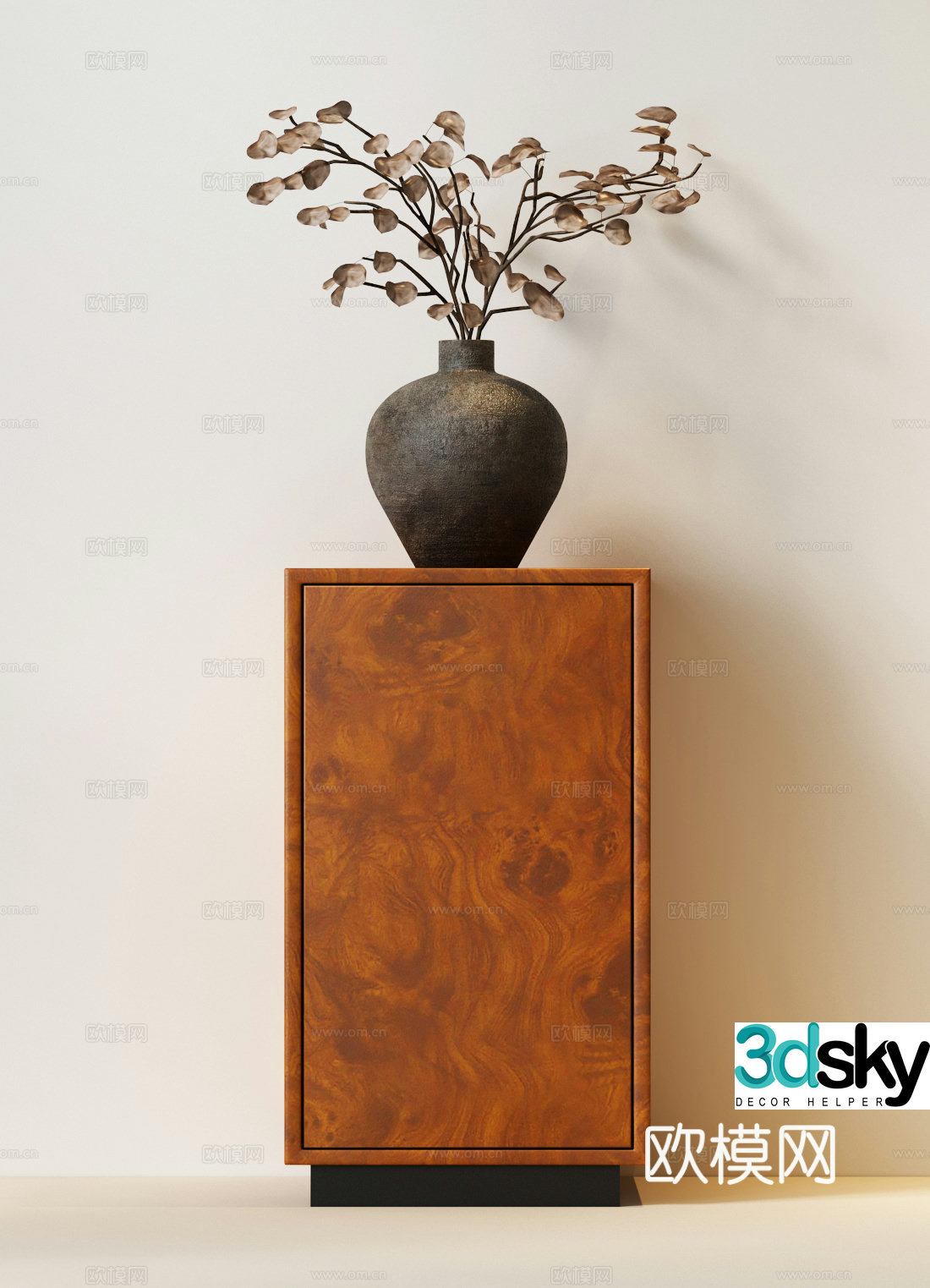 Modern medieval vase flower art Modern medieval flower art Modern medieval vase 3D model