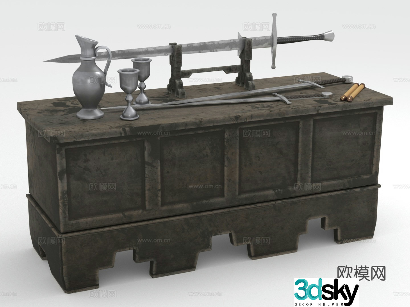 Wooden cabinet Storage cabinet Floor cabinet Side cabinet Long cabinet Cabinet 3D model