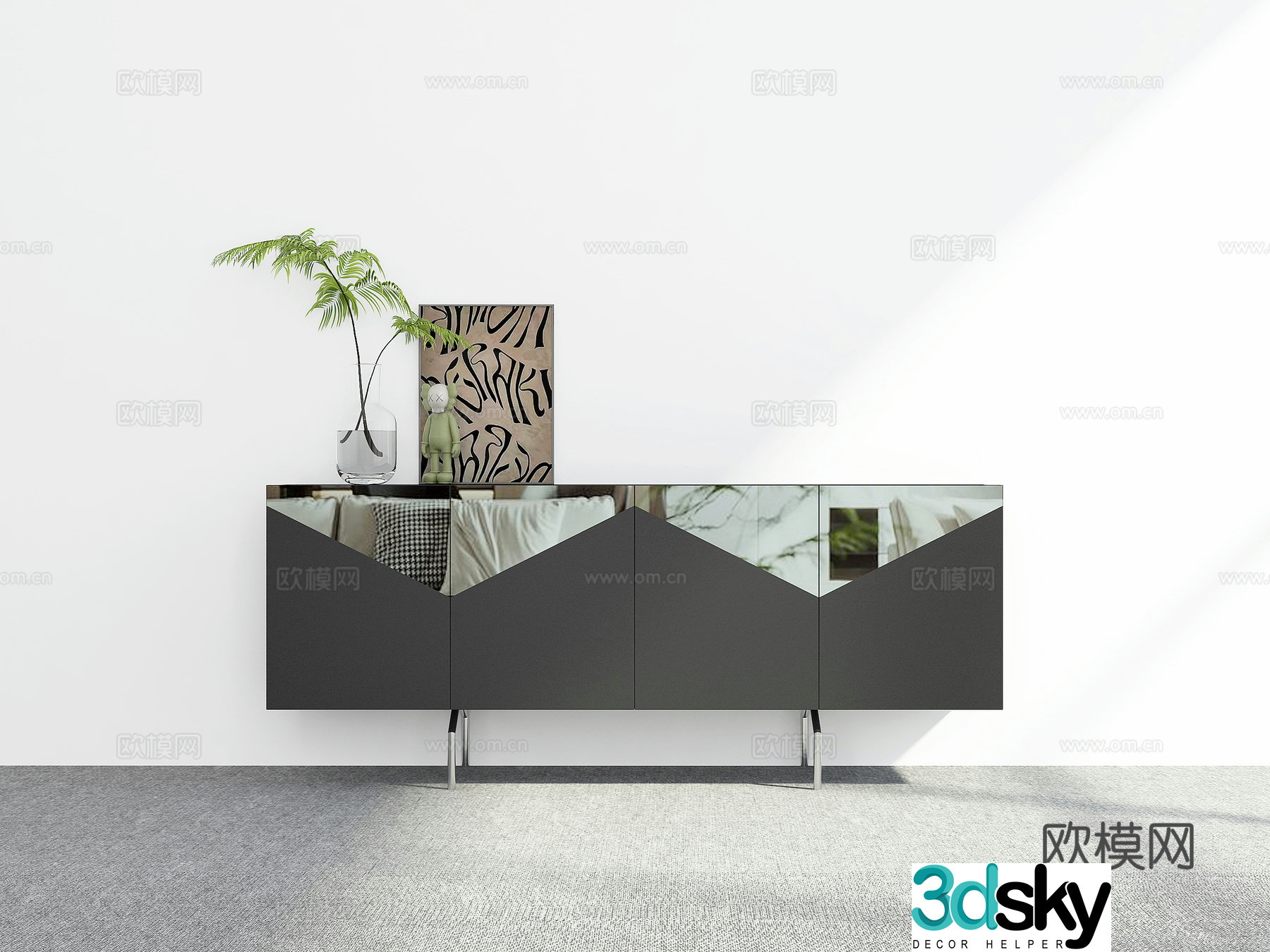Modern sideboard 3D model