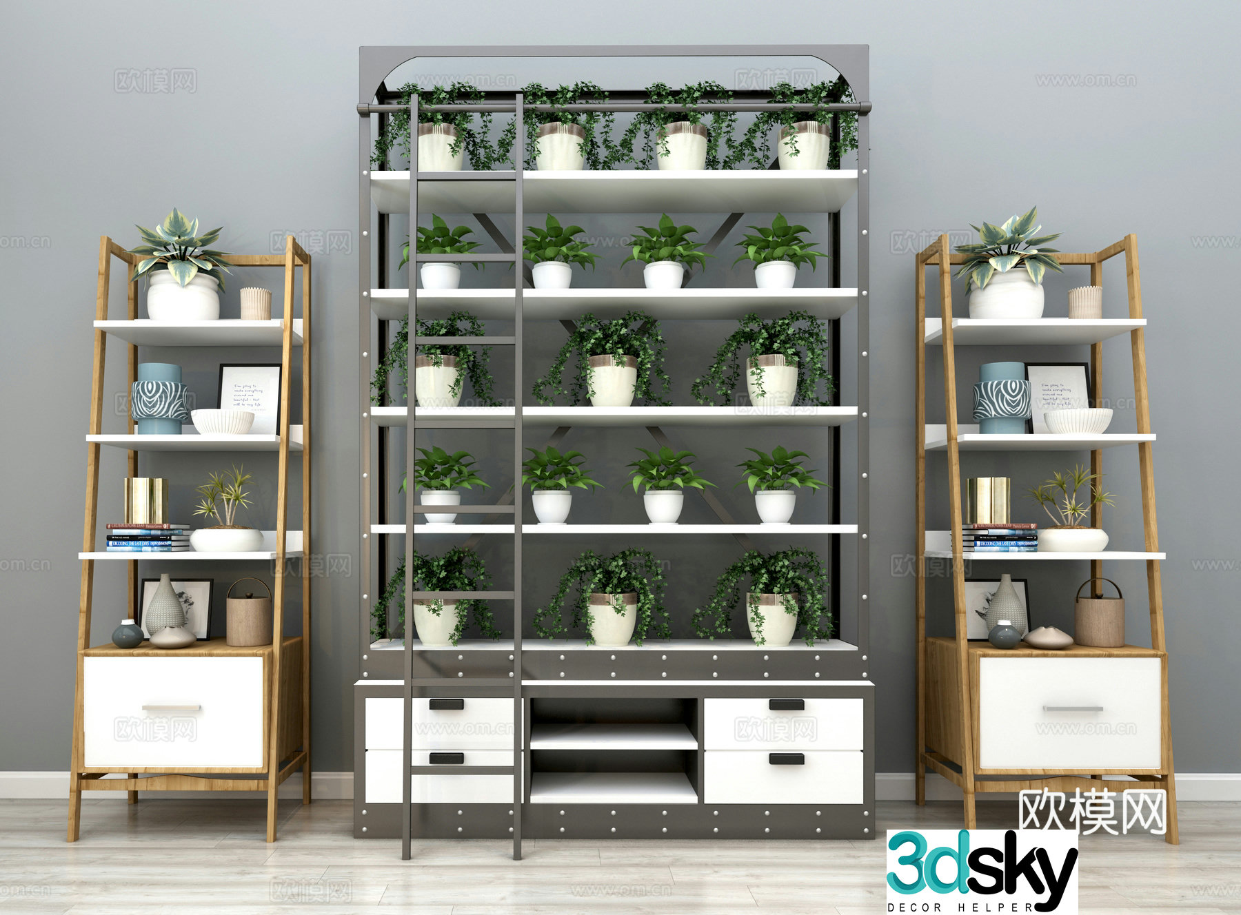 Storage rack Decorative rack Log storage rack Plant storage rack Personalized storage rack Creative 3D model