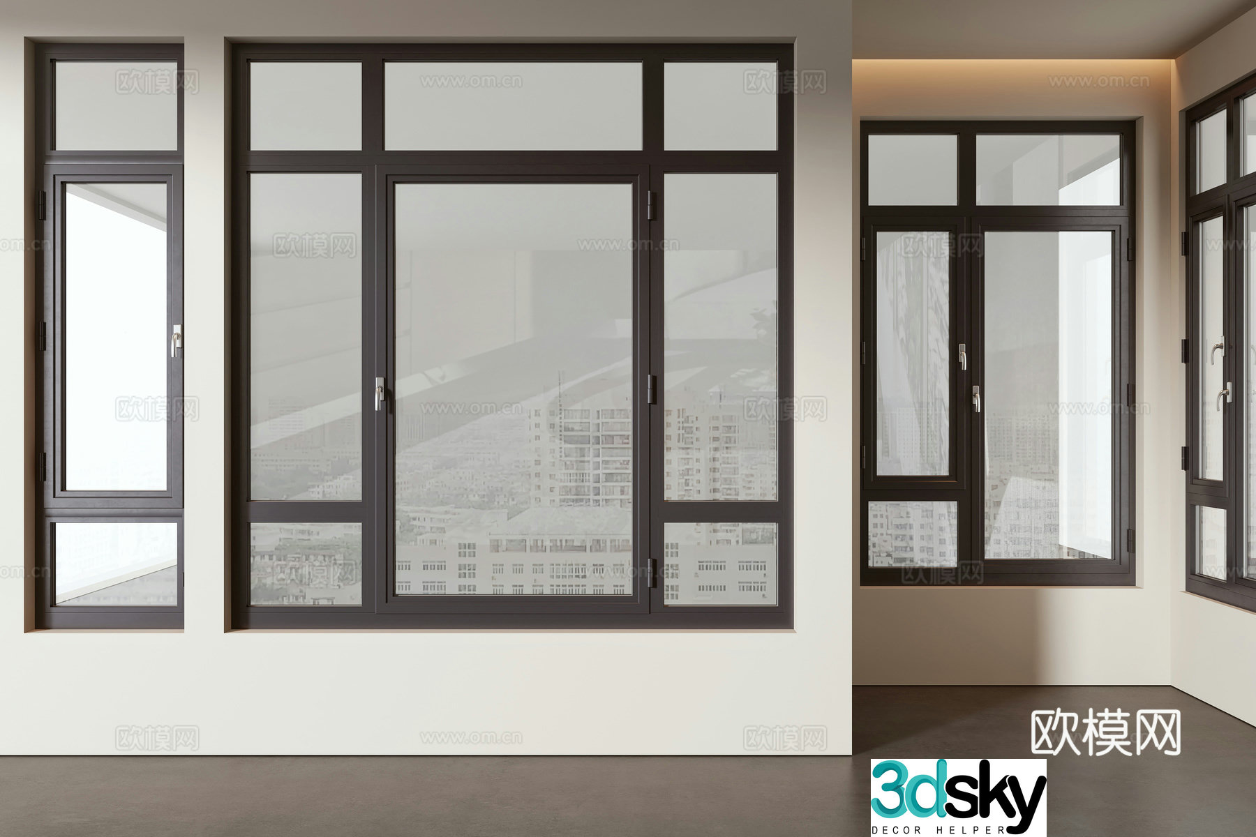 Modern window 3d model