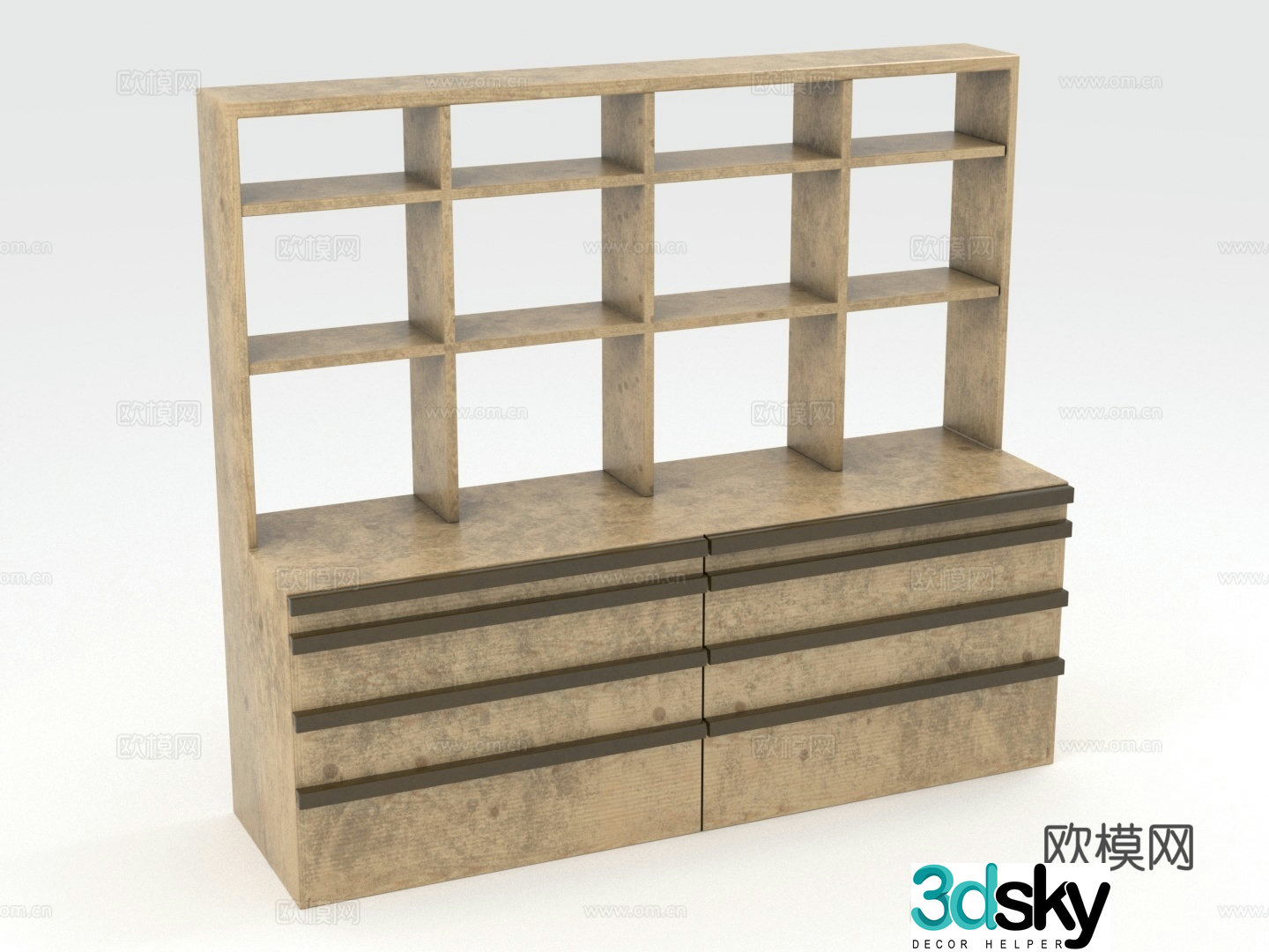 Storage cabinet cabinet chest of drawers display cabinet wooden cabinet cabinet 3d model