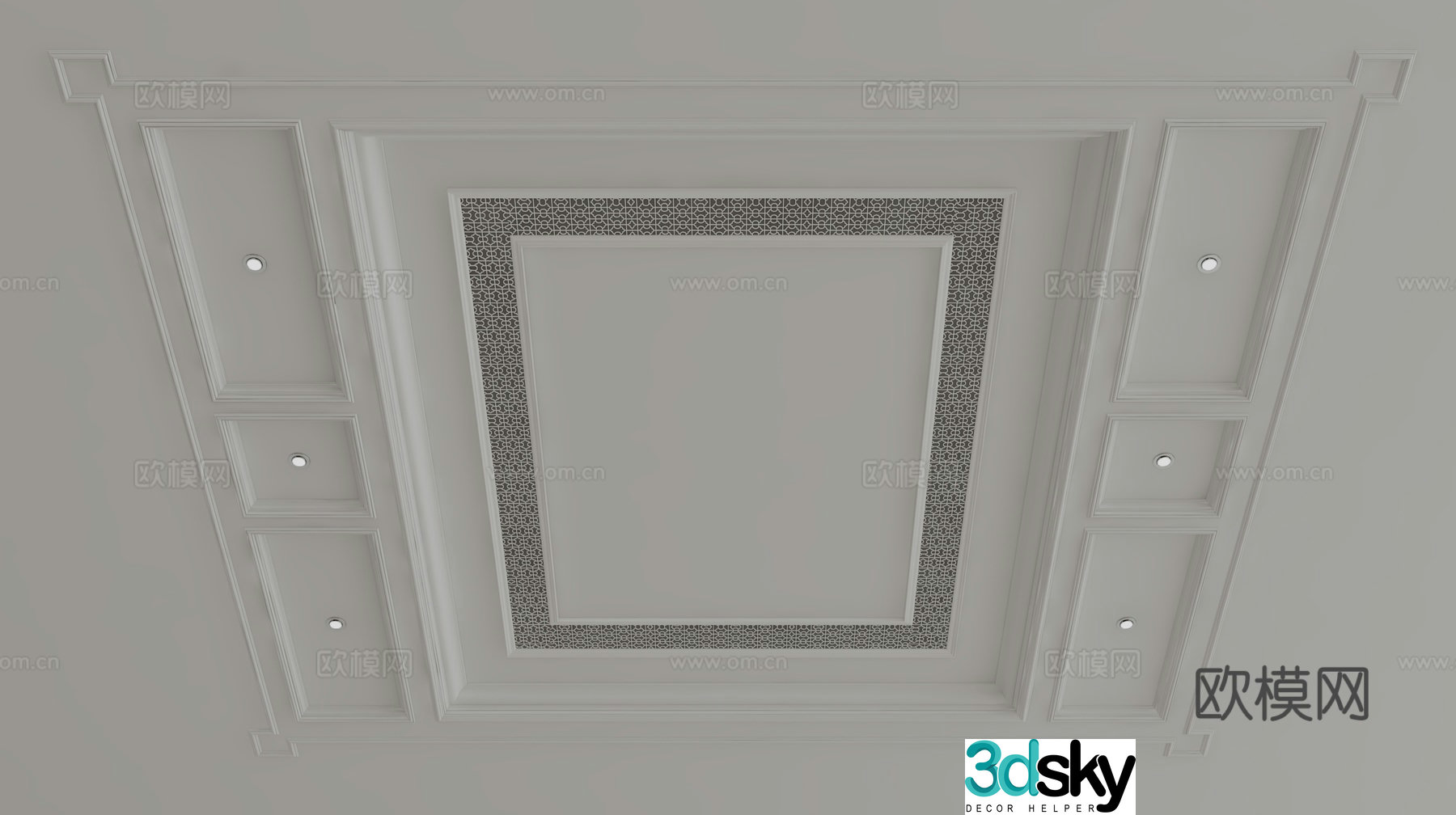 European style ceiling 3D model
