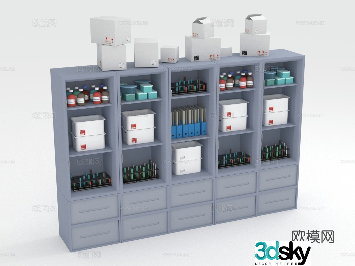 Storage cabinet chest of drawers combination cabinet storage cabinet file cabinet cabinet 3d model