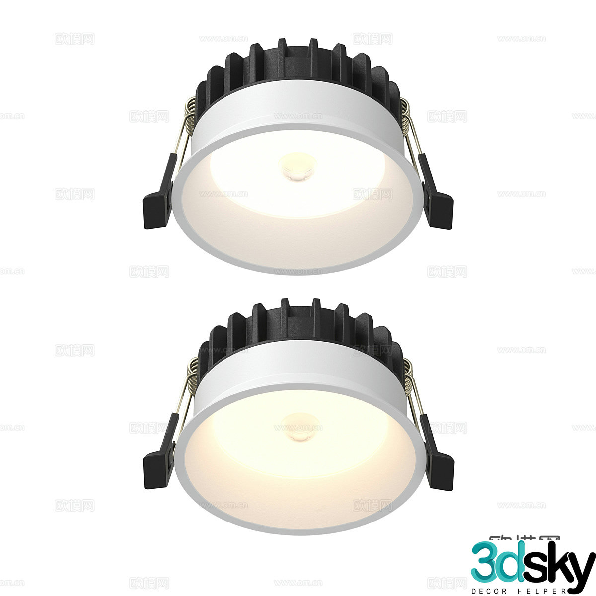Modern simple downlight spotlight exhibition downlight exhibition spotlight lamp 3d model