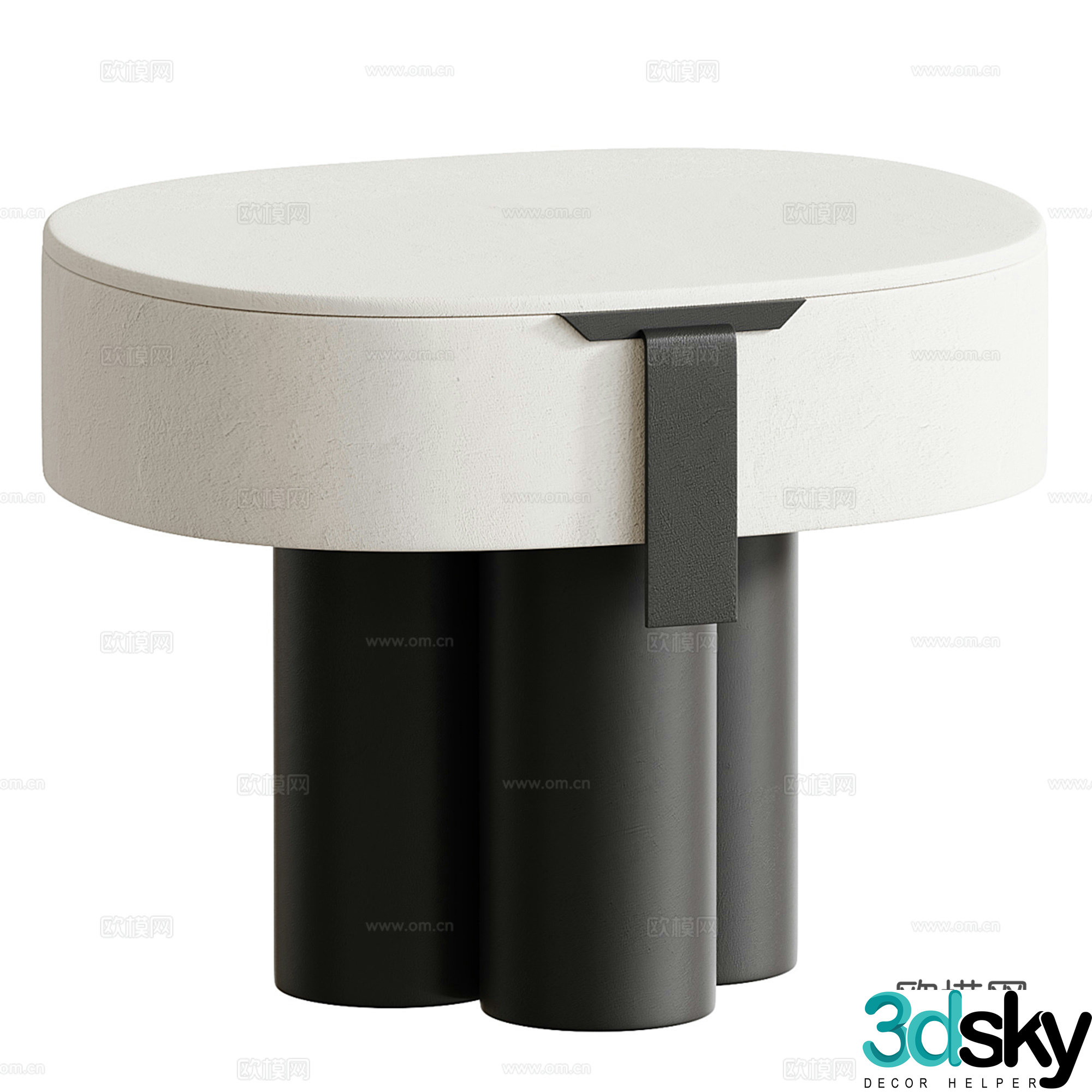 Modern night table 3d model
