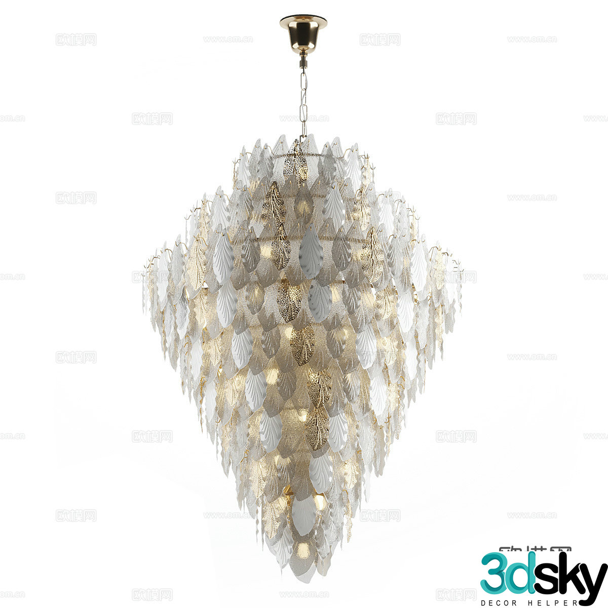 Modern simple chandeliers chandeliers simple chandeliers restaurant chandeliers crystal chandeliers lamps 3D model