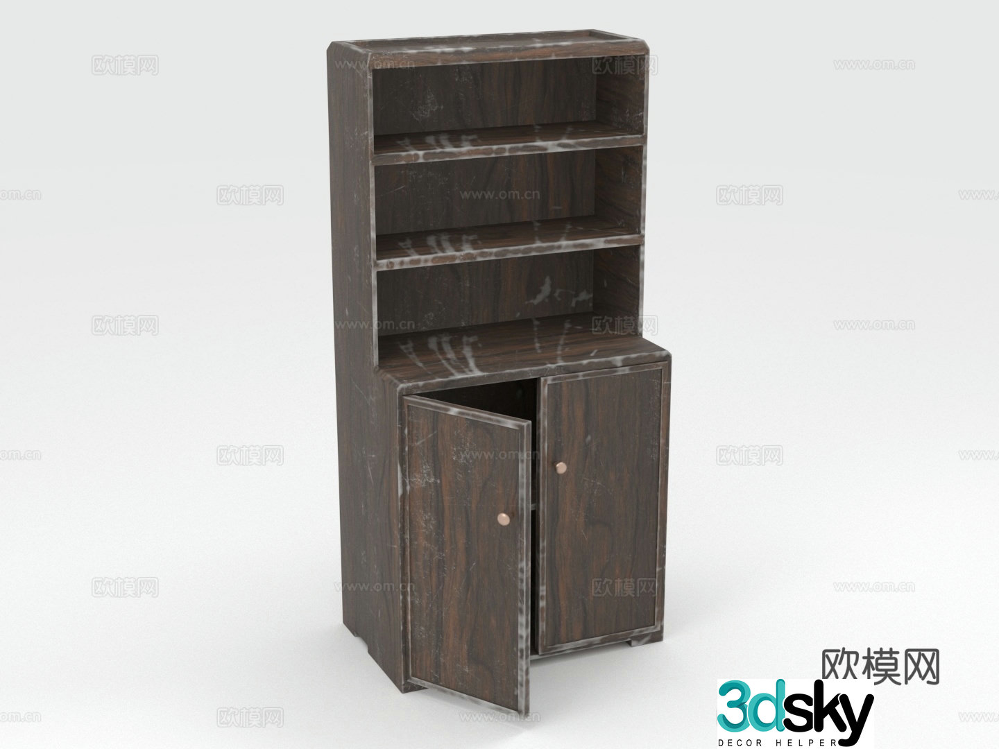 Wooden cabinets storage cabinets display cabinets cabinets 3d model