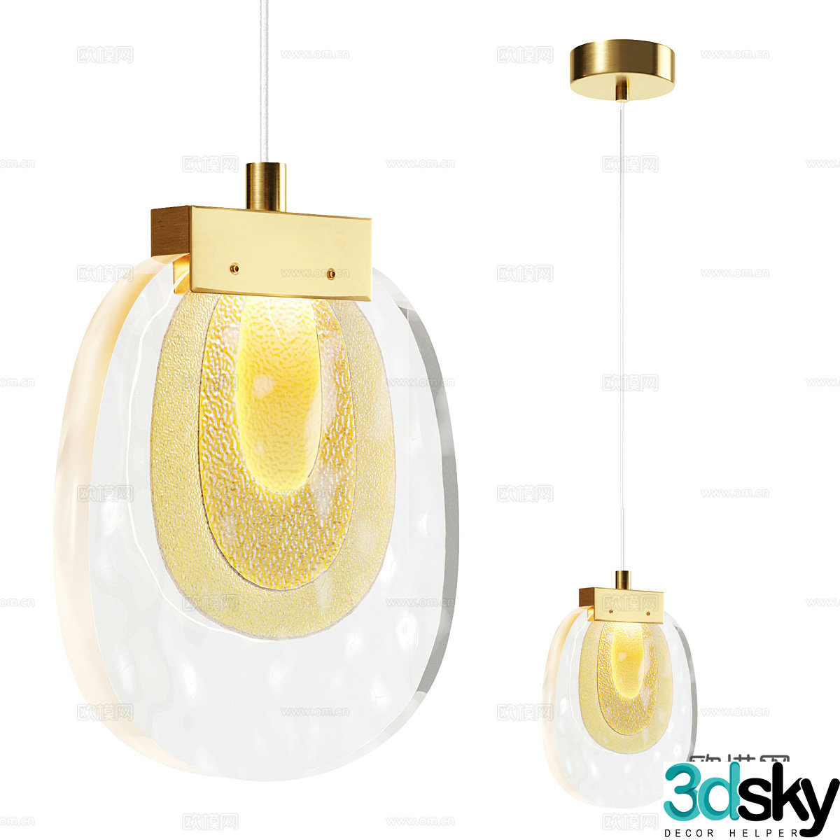 Modern simple chandeliers chandeliers simple chandeliers dining chandeliers living room chandeliers lamps 3D model