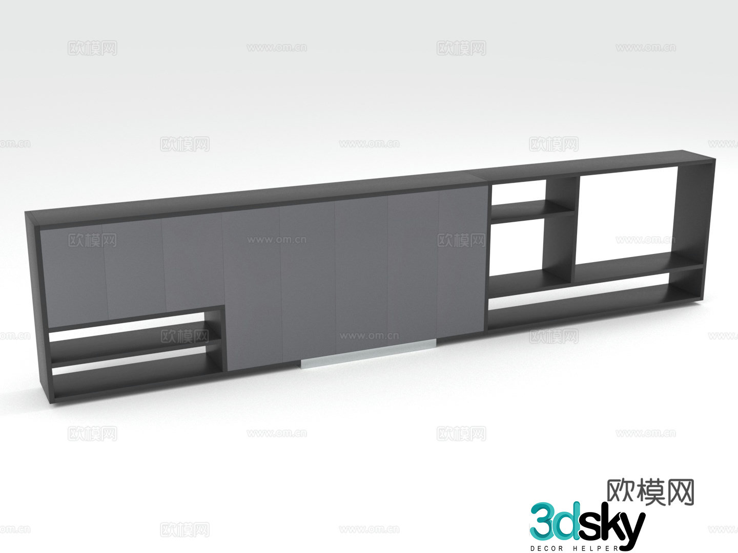 Locker Storage Locker Display Cabinet Bookcase Side Cabinet Cabinet 3D Model