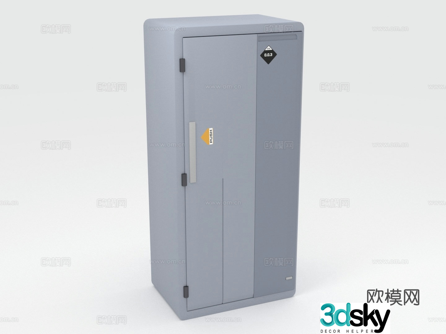 Cabinet Storage Locker Smart Cabinet Storage Locker 3D Model