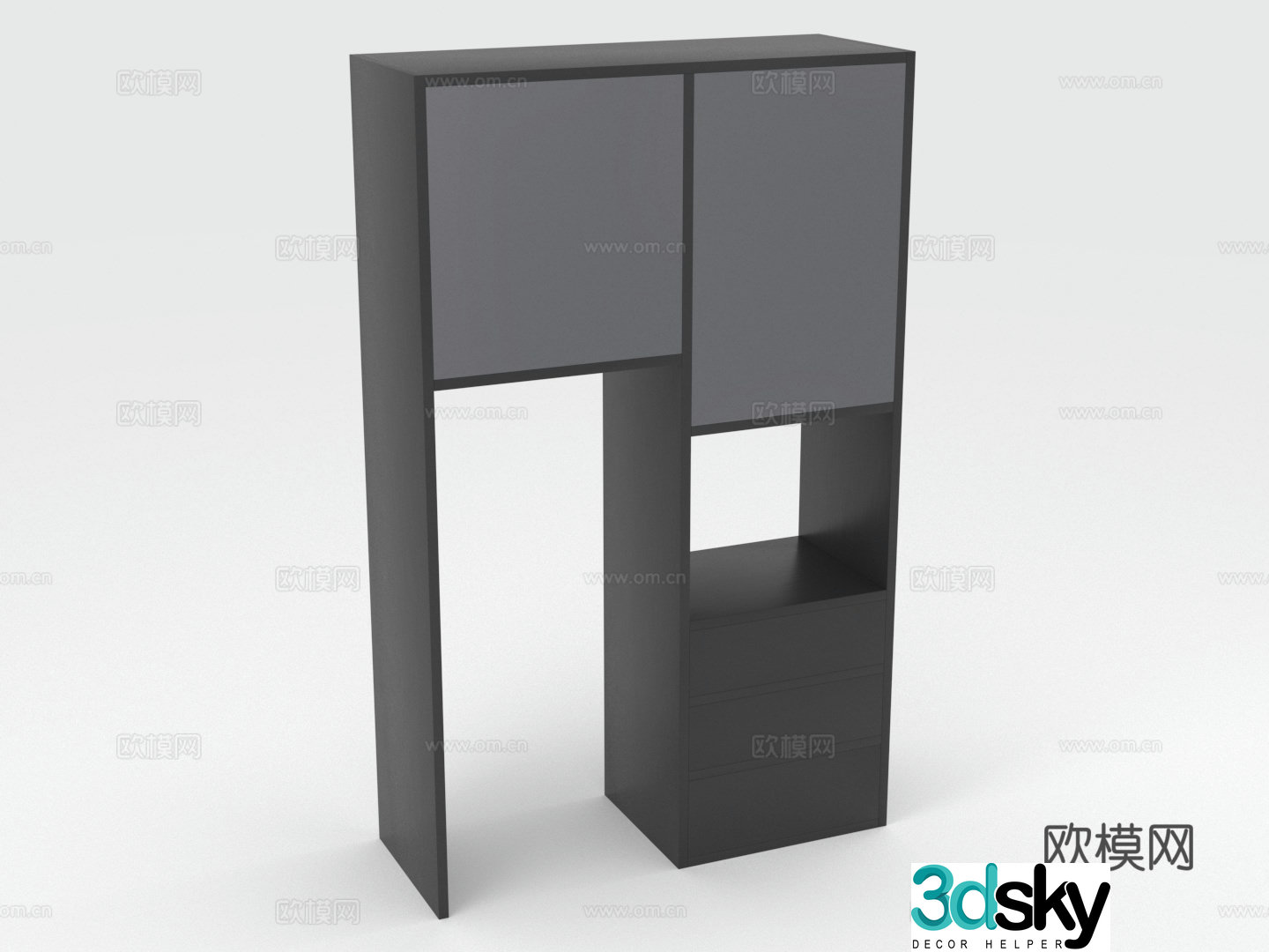 Storage cabinet storage cabinet combination cabinet chest of drawers high cabinet cabinet 3d model