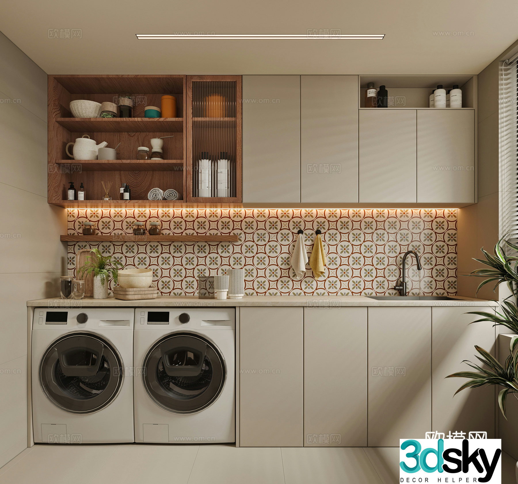 Laundry room 3d model