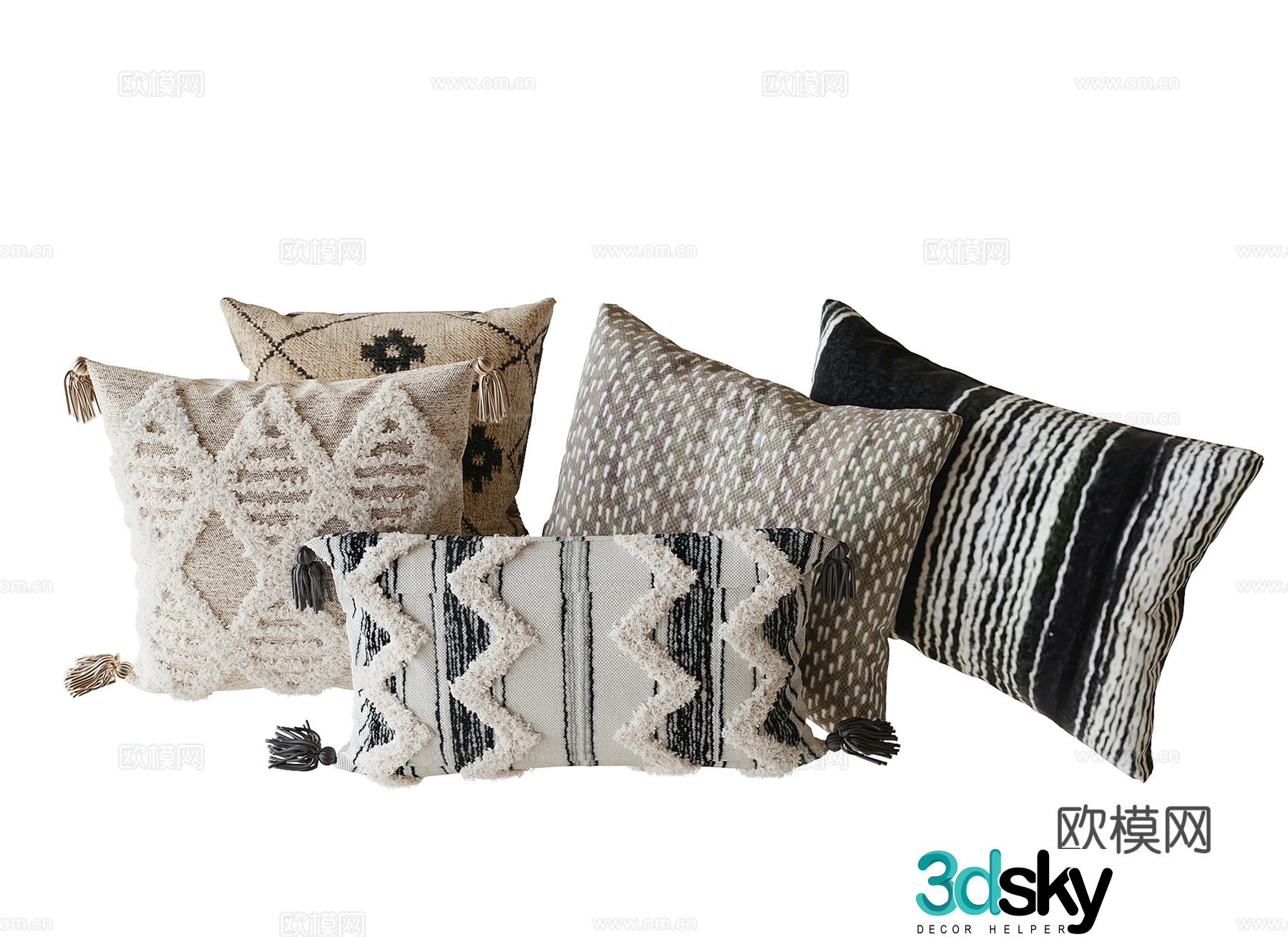Modern pillow 3d model