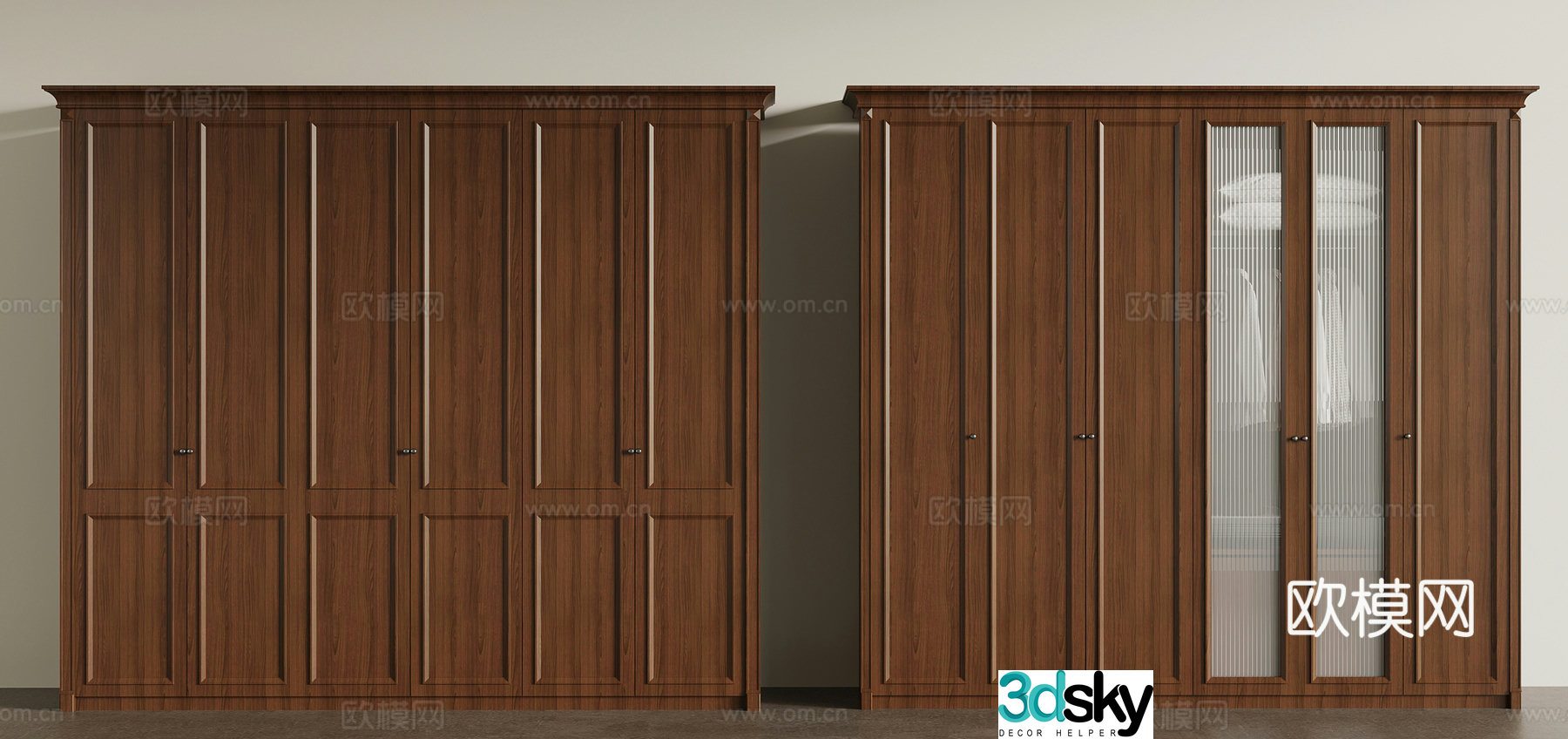 Wardrobe American wardrobe 3d model