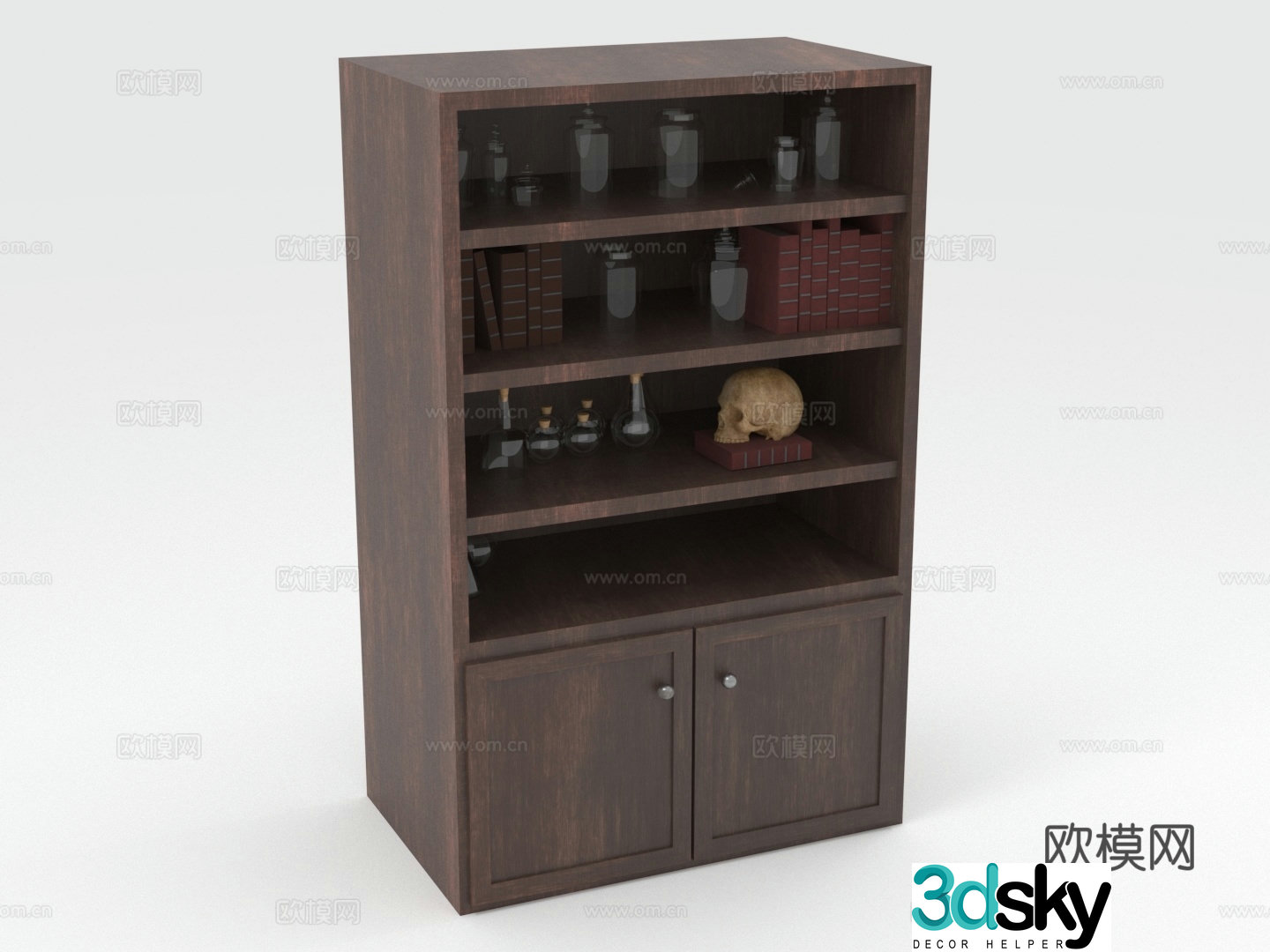 Wooden cabinet Storage cabinet Storage cabinet Display cabinet Cabinet 3D model