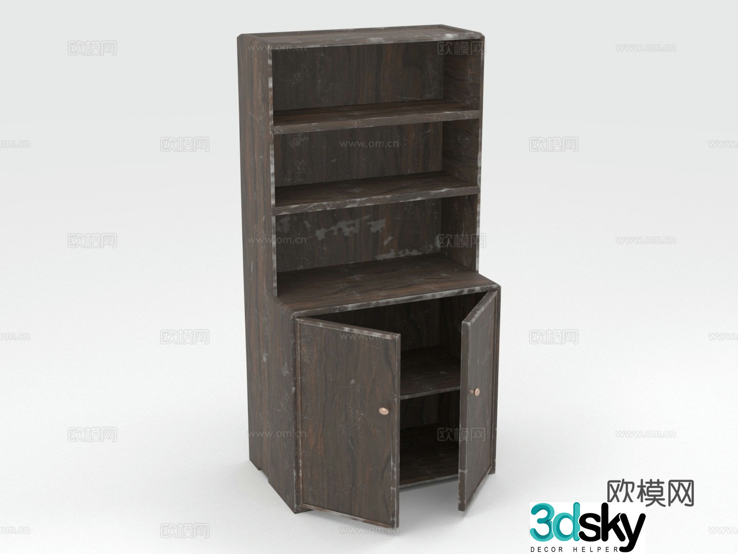 Wooden cabinets storage cabinets display cabinets cabinets 3d model