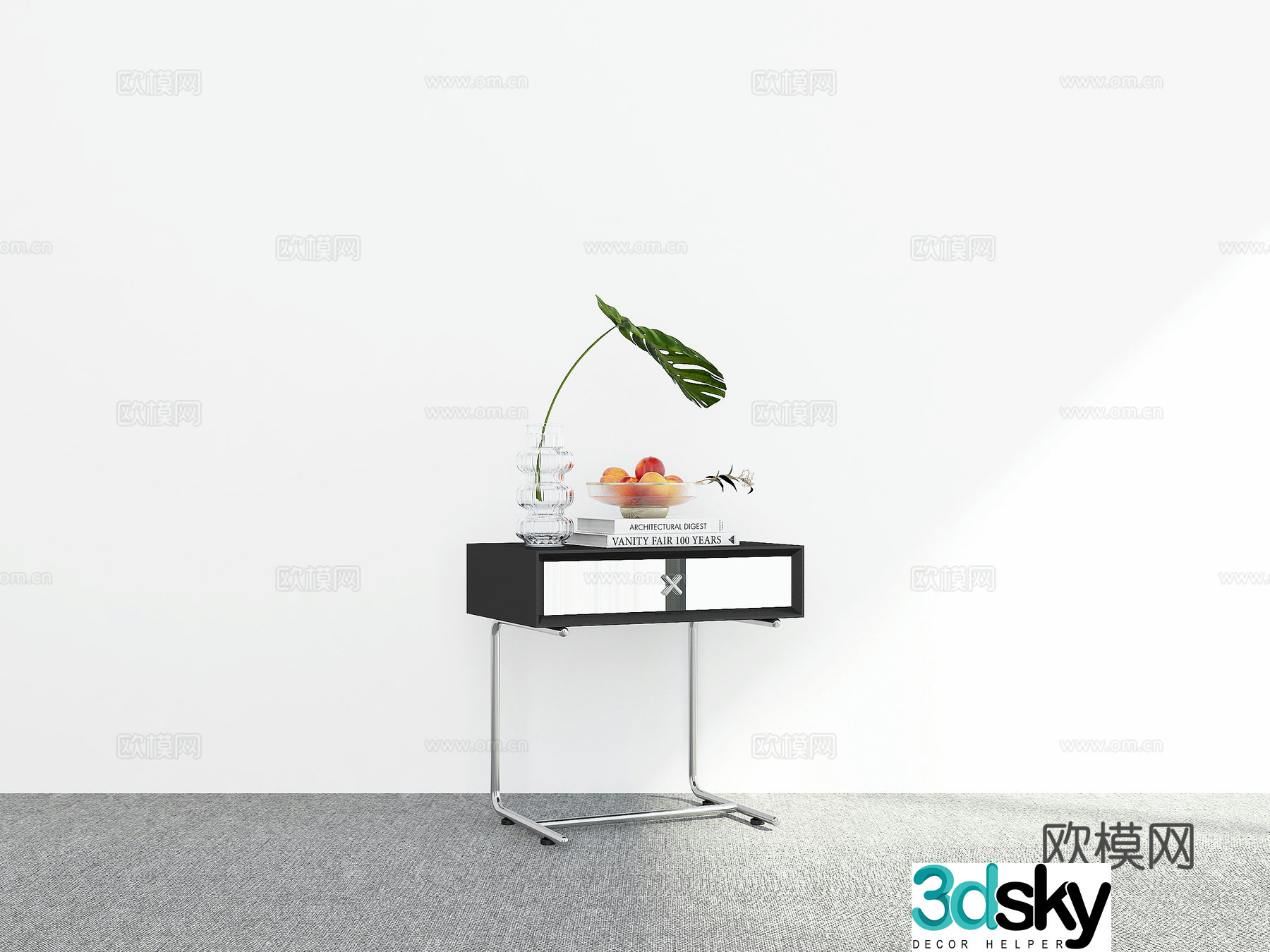 Modern night table 3d model
