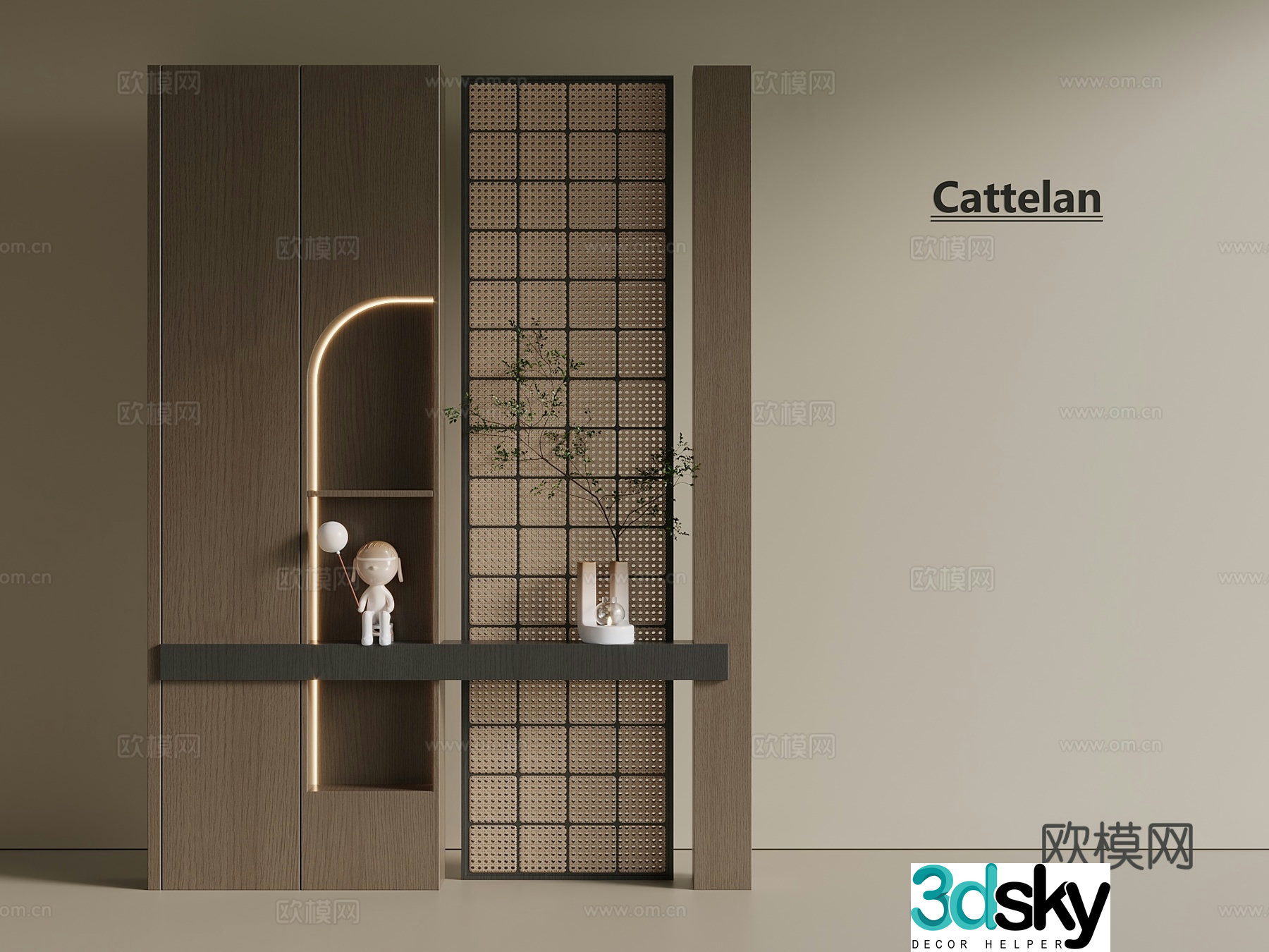 Porch shoe cabinet Porch cabinet 3d model