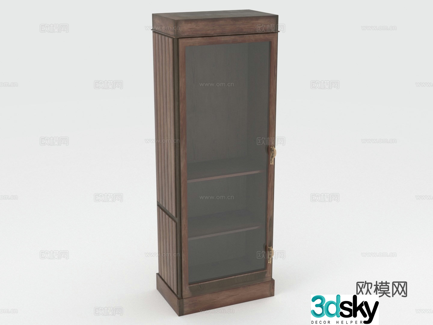 Wooden cabinet Display cabinet Storage cabinet Glass cabinet Storage cabinet 3D model