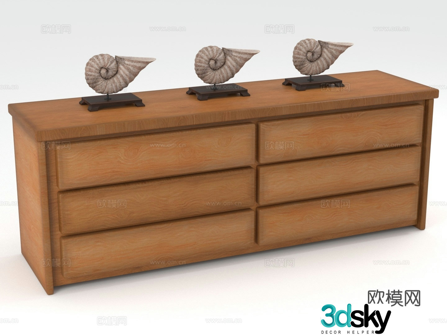 Wooden cabinet chest of drawers chest of drawers storage cabinet cabinet 3d model