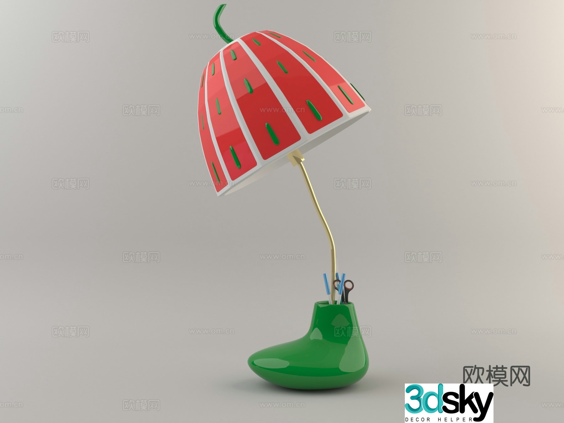 Creative desk lamp 3d model