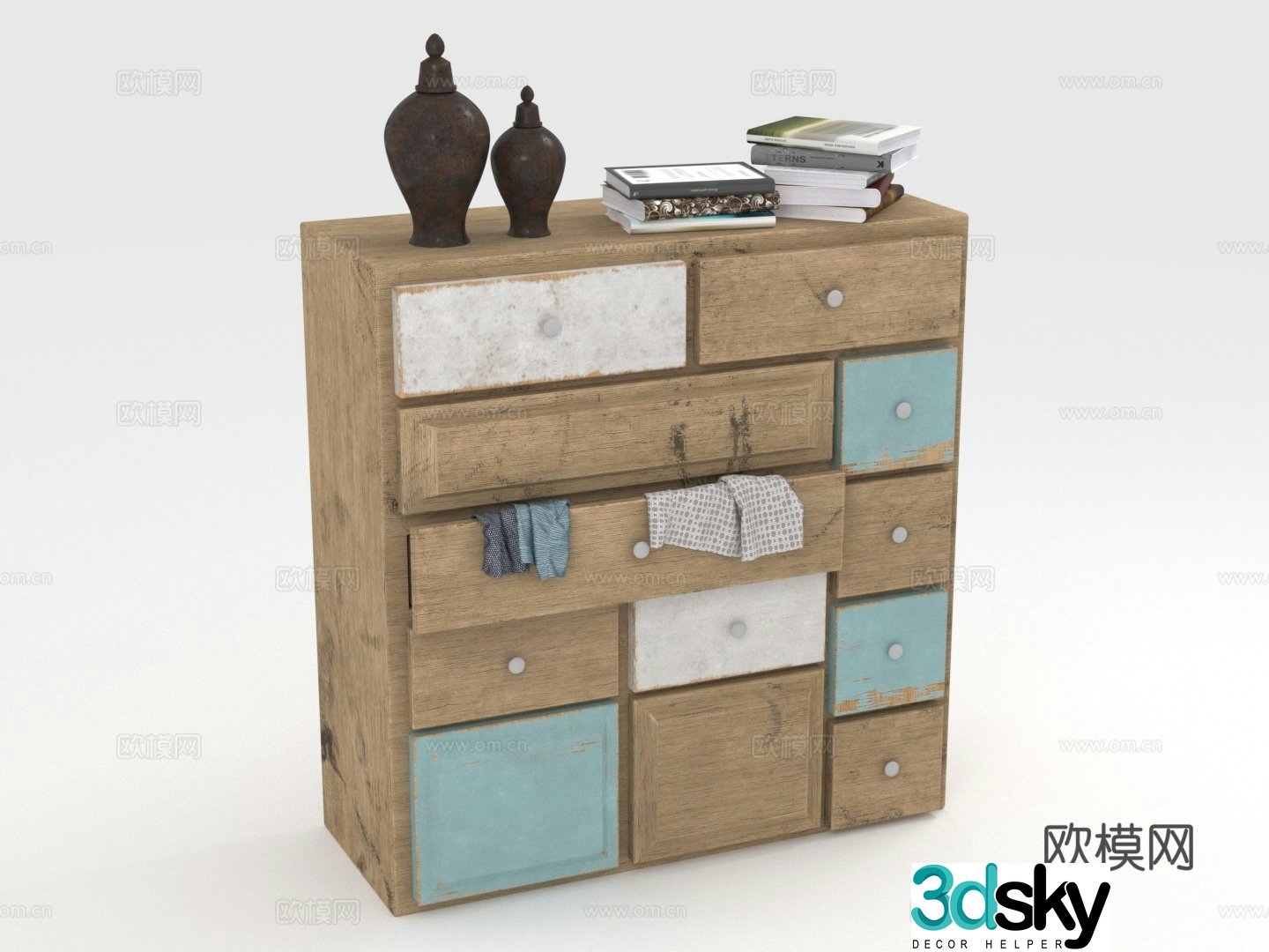 Chest of drawers chest of drawers wooden cabinets storage cabinets 3d model