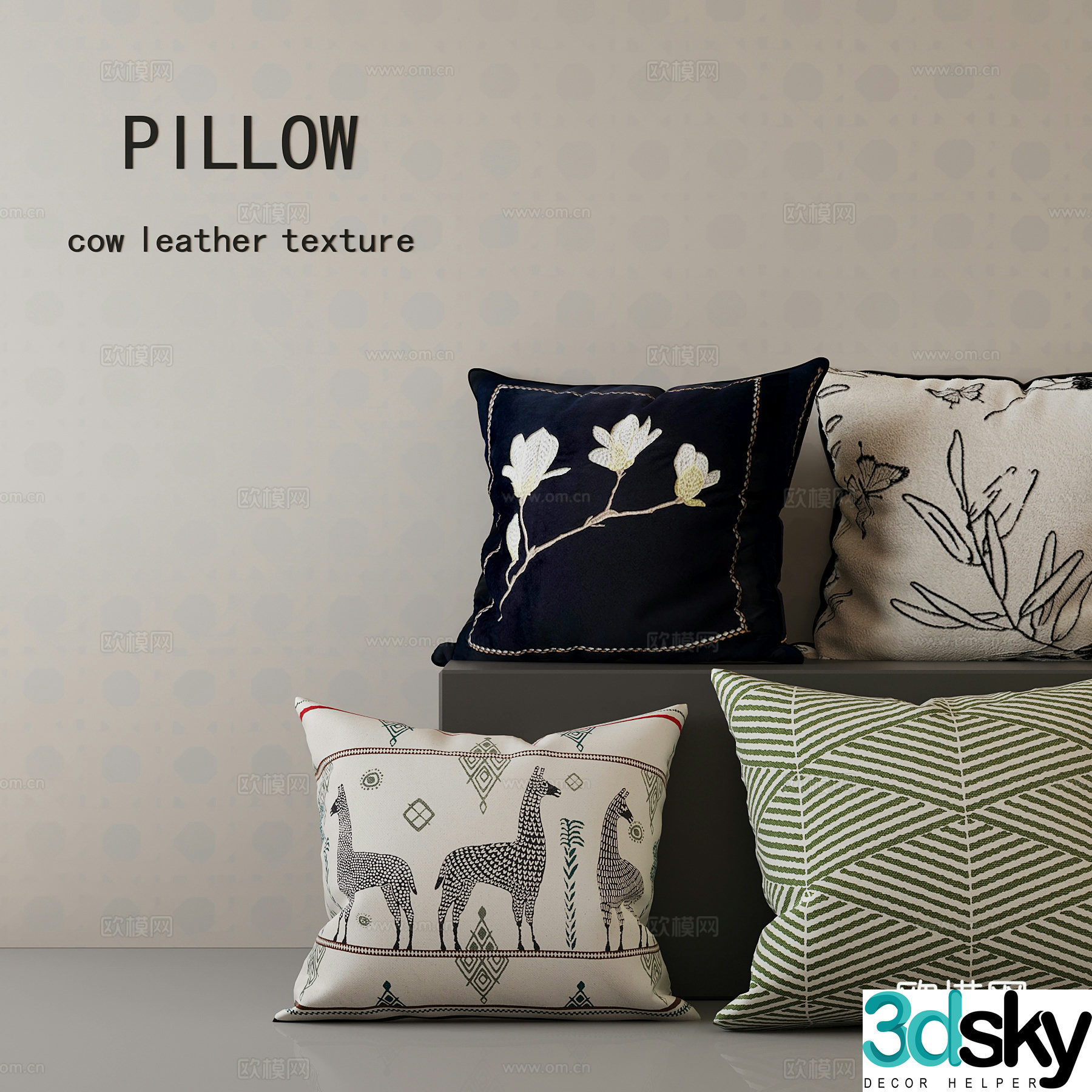 Pillow French pillow 3D model