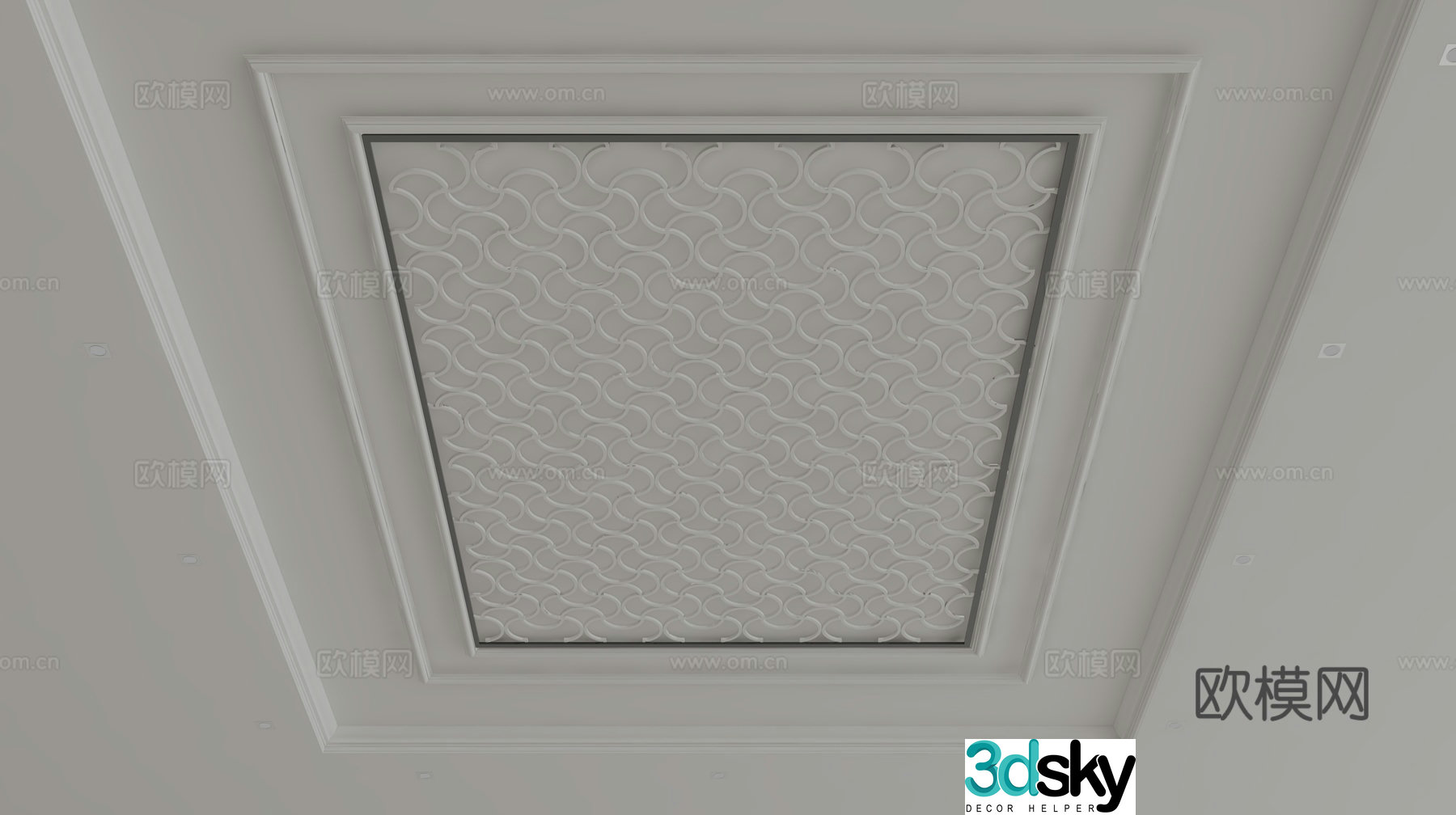European style ceiling 3D model