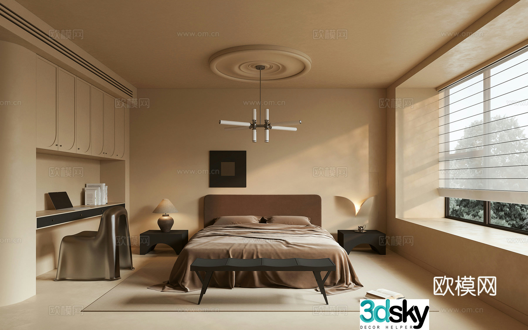 Wasabi bedroom 3d model