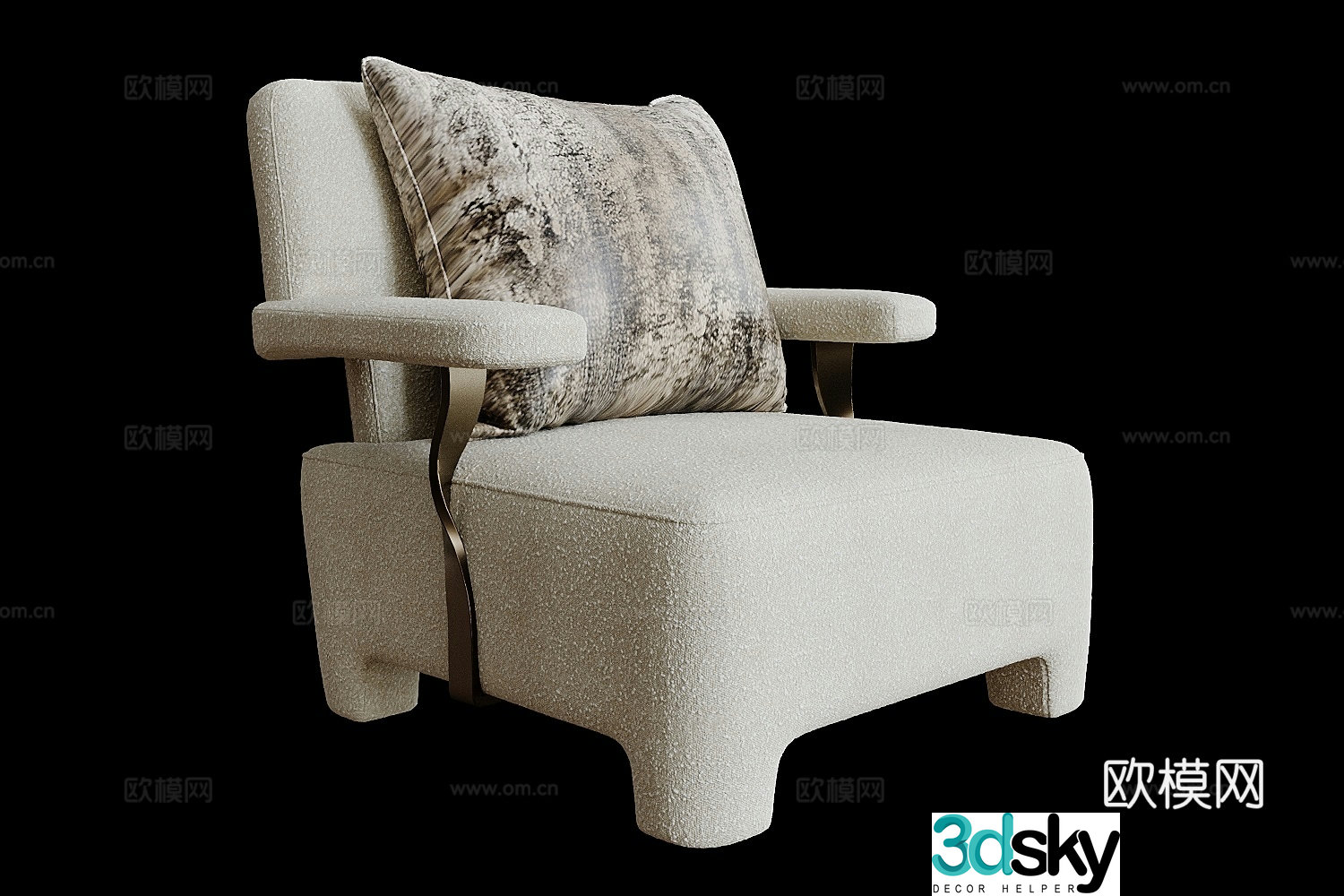 Wasser leisure chair 3d model
