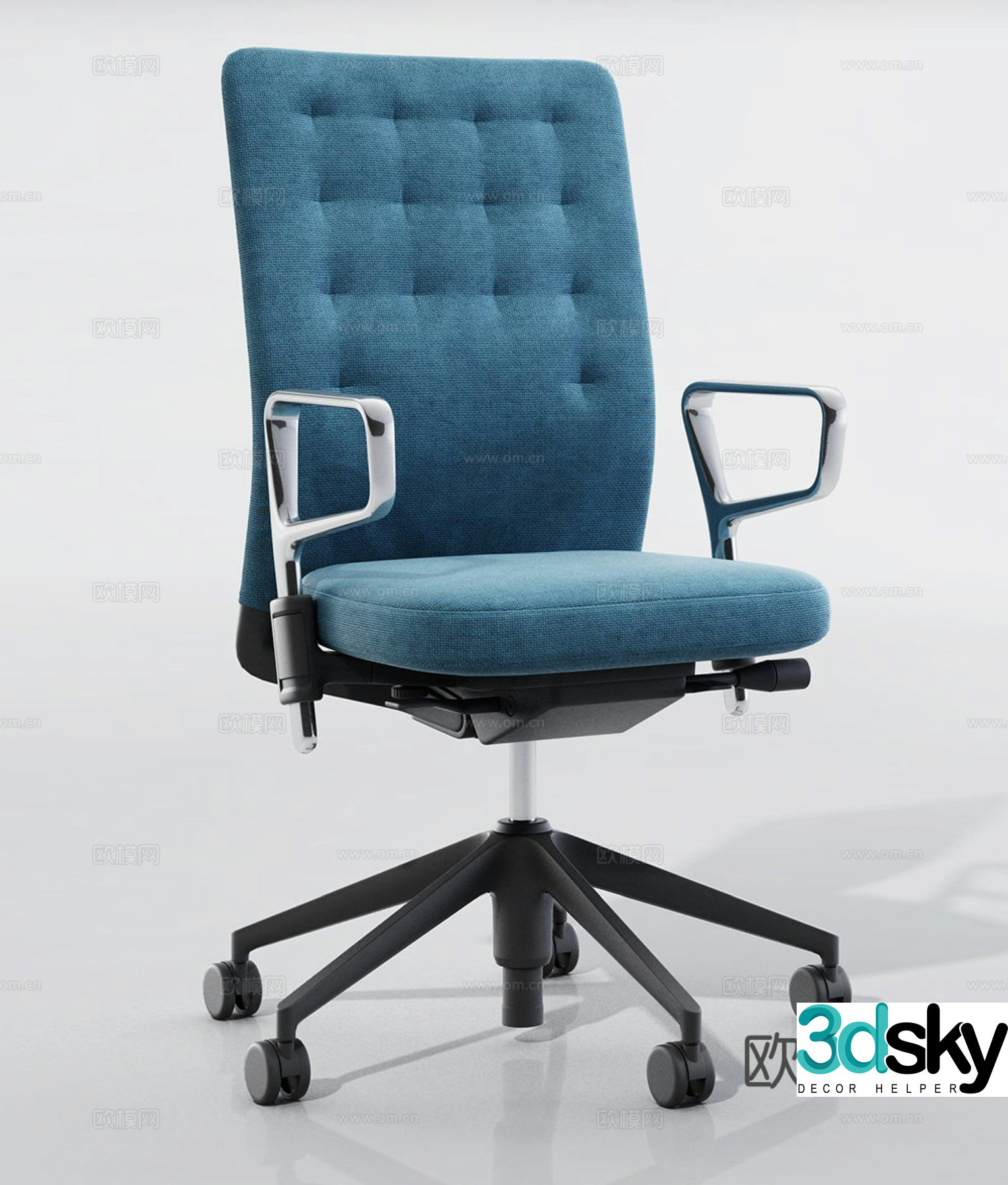 Modern office chair training chair boss chair meeting chair staff chair 3d model