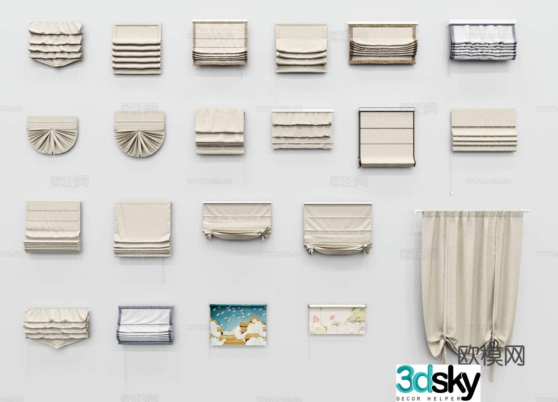 Curtain 3d model