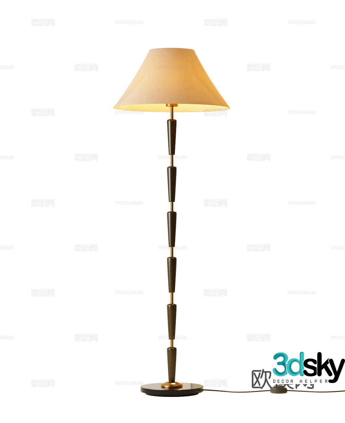 Modern floor lamp Italian floor lamp Medium style floor lamp 3D model