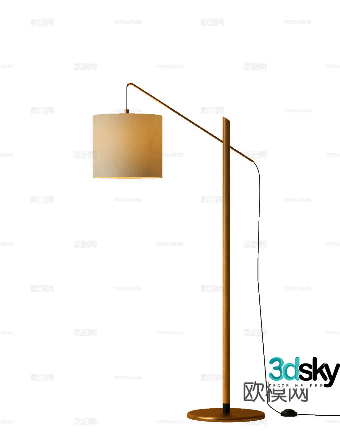 Modern floor lamp Italian floor lamp Medium style floor lamp 3D model