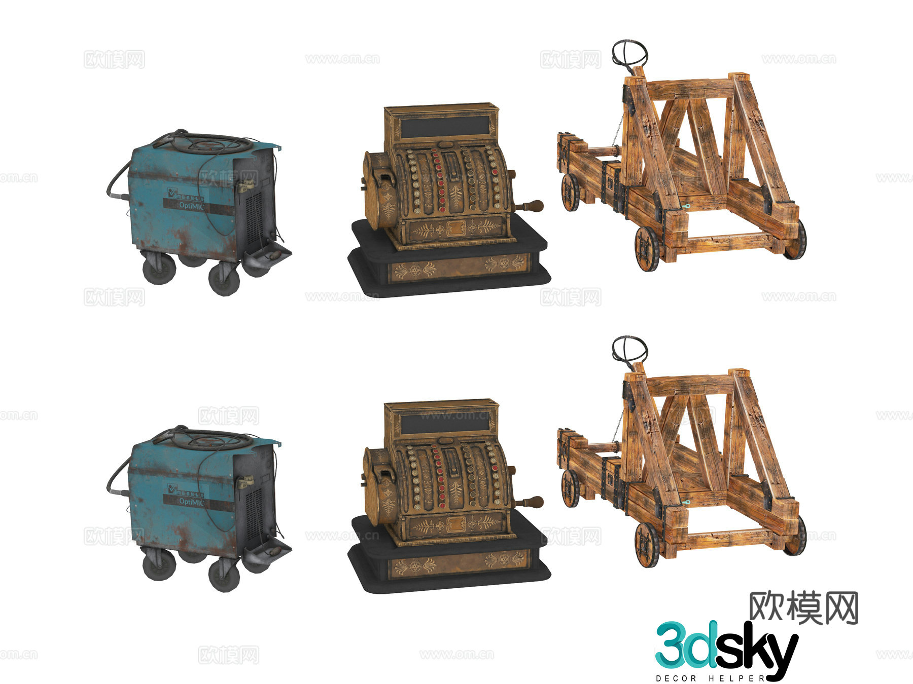 Industrial equipment waste tools 3d model