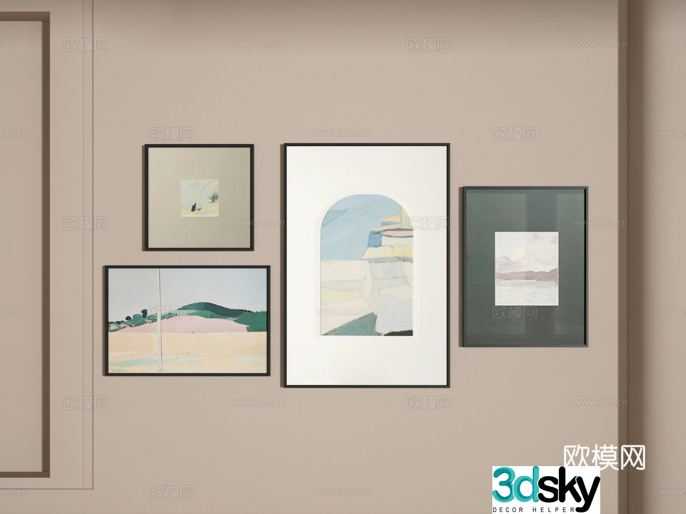Photo wall 3d model