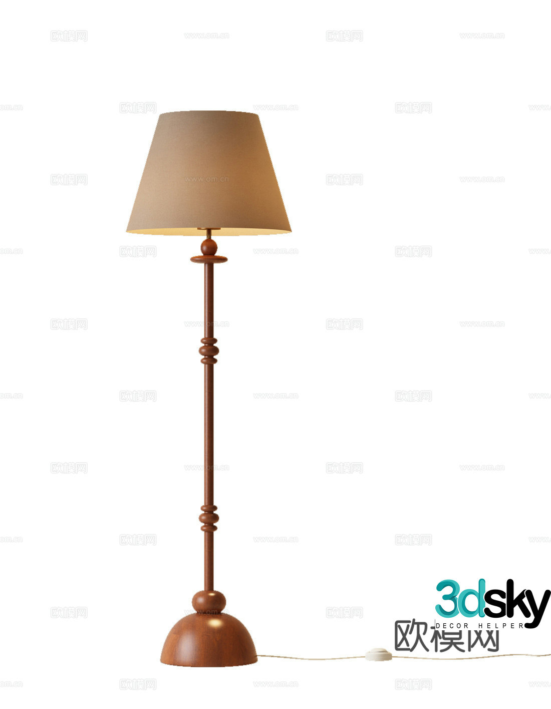 Modern floor lamp Italian floor lamp Medium style floor lamp 3D model