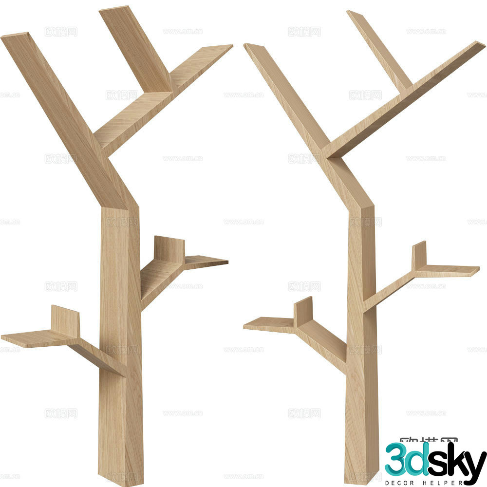 Bookshelf 3D model