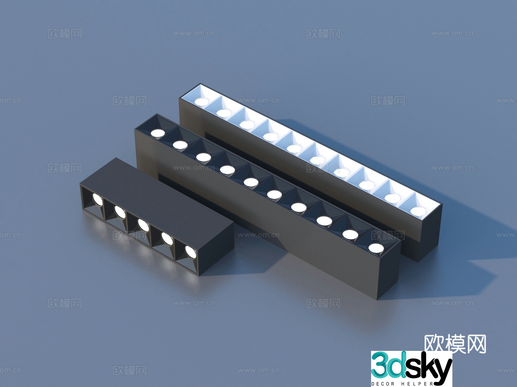 Downlight spotlights surface-mounted downlight 3D model