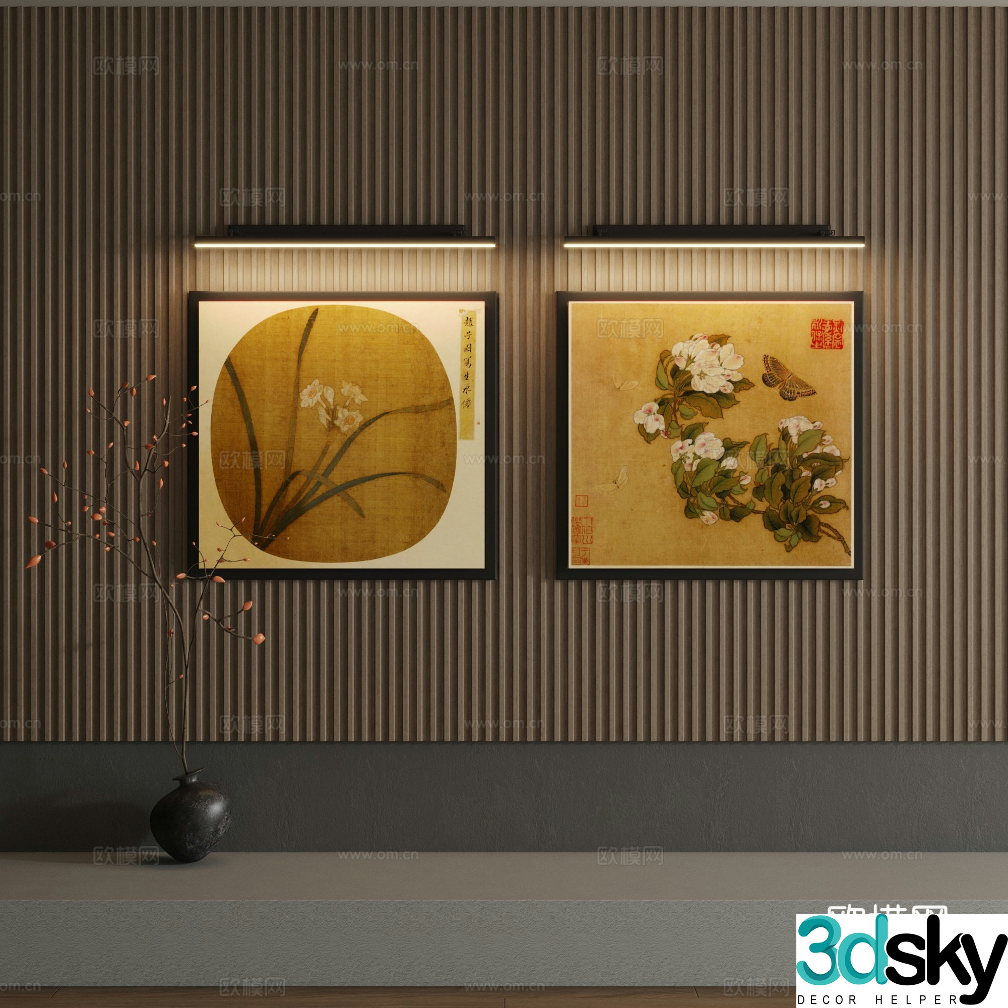 Song’s decorative painting 3d model