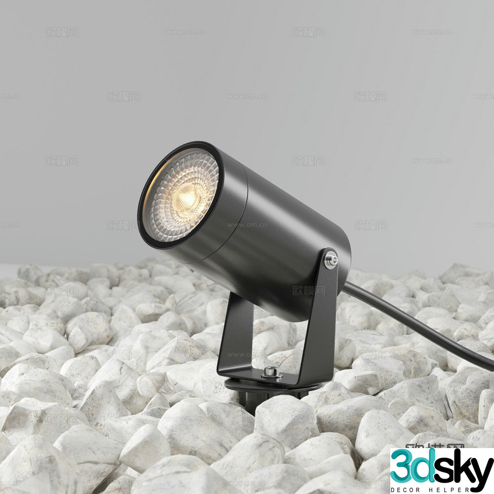 Landscape directional floodlight outdoor landscape light garden floodlight 3d model