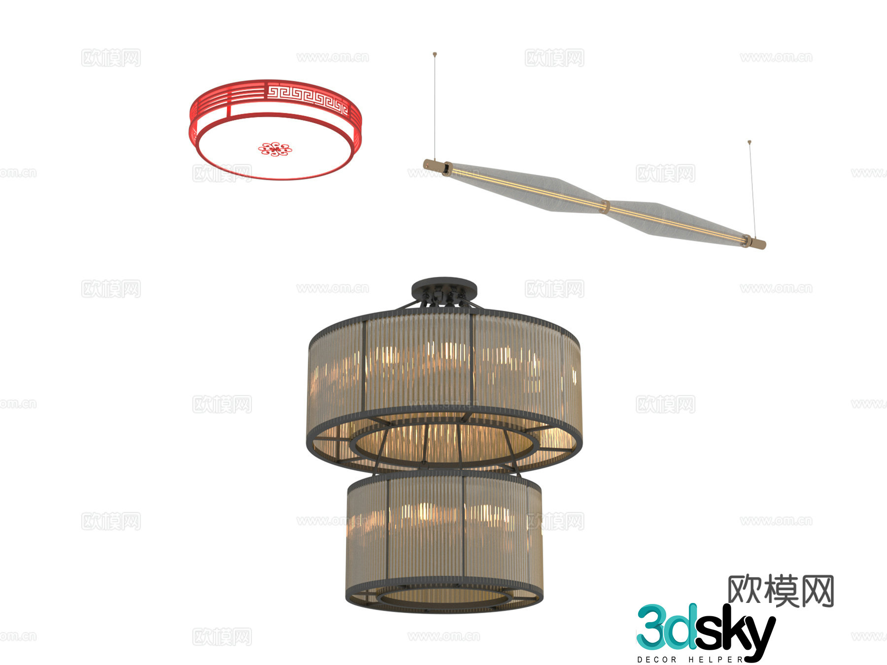 Lamp chandelier 3d model