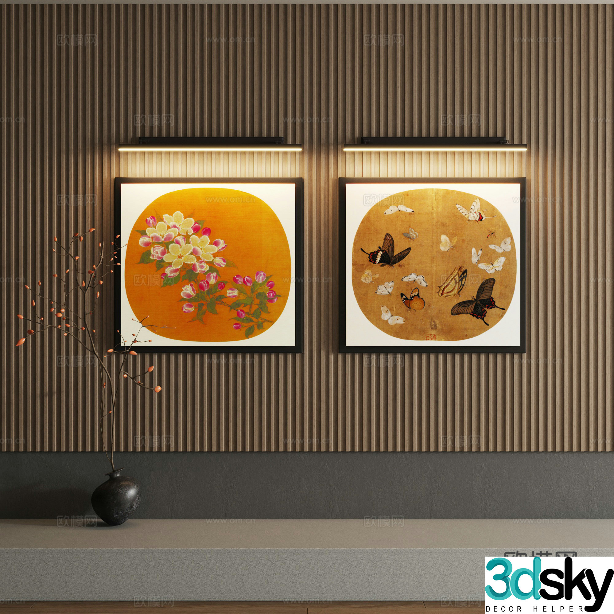 Song’s decorative painting 3d model