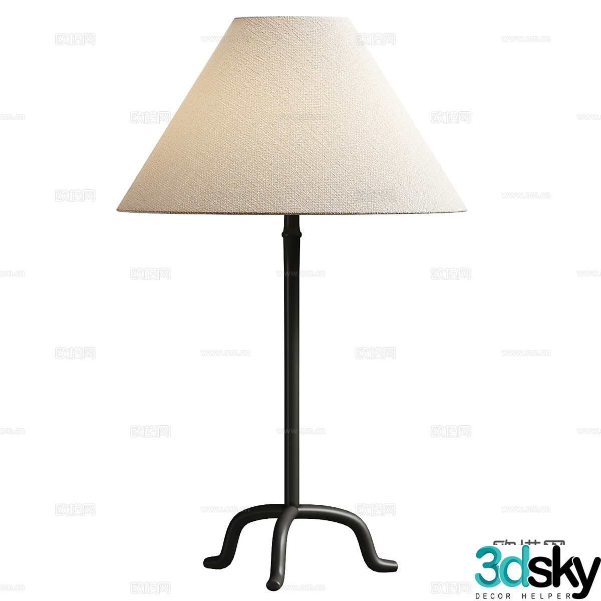 Modern Italian minimalist desk lamp 3D model