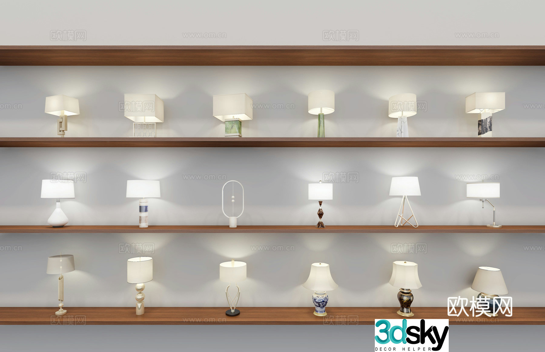 Table lamp 3d model